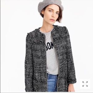 Nwt j.crew tweed swing jacket coat